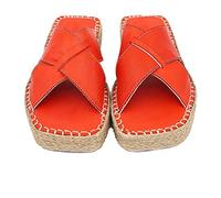 Bonateks Frrbtrlky100131, Sandalo a Cuneo Donna, Rosso, 36 EU