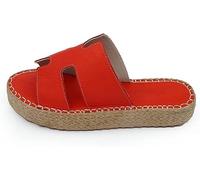 Bonateks Frrbtrlky100282, Sandalo a Cuneo Donna, Rosso, 37 EU