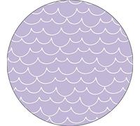 Bonateks, Tappetino per mouse rotondo con stampa digitale, base antiscivolo, per ufficio e casa, diametro: 22 cm