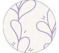 Bonateks, Tappetino per mouse rotondo con stampa digitale, base antiscivolo, per ufficio e casa, diametro: 22 cm