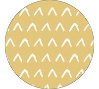 Bonateks, Tappetino per mouse rotondo con stampa digitale, base antiscivolo, per ufficio e casa, diametro: 22 cm