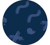 Bonateks, Tappetino per mouse rotondo con stampa digitale, base antiscivolo, per ufficio e casa, diametro: 22 cm