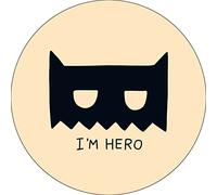 Bonateks, Tappetino per mouse rotondo con stampa digitale, base antiscivolo, per ufficio e casa, diametro: 22 cm