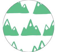 Bonateks, Tappetino per mouse rotondo con stampa digitale, base antiscivolo, per ufficio e casa, diametro: 22 cm