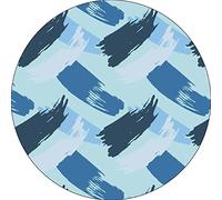 Bonateks, Tappetino per mouse rotondo con stampa digitale, base antiscivolo, per ufficio e casa, diametro: 22 cm