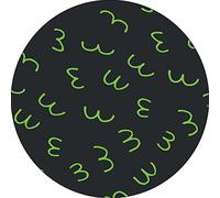 Bonateks, Tappetino per mouse rotondo con stampa digitale, base antiscivolo, per ufficio e casa, diametro: 22 cm