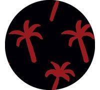 Bonateks, Tappetino per mouse rotondo con stampa digitale, base antiscivolo, per ufficio e casa, diametro: 22 cm