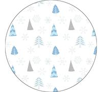 Bonateks, Tappetino per mouse rotondo con stampa digitale, base antiscivolo, per ufficio e casa, diametro: 22 cm