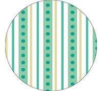 Bonateks, Tappetino per mouse rotondo con stampa digitale, base antiscivolo, per ufficio e casa, diametro: 22 cm