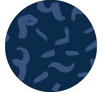 Bonateks, Tappetino per mouse rotondo con stampa digitale, base antiscivolo, per ufficio e casa, diametro: 22 cm