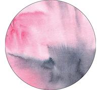 Bonateks, Tappetino per mouse rotondo con stampa digitale, base antiscivolo, per ufficio e casa, diametro: 22 cm