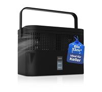 BonAura Deumidificatore senza corrente AirOne Max - Deumidificatore per cantina, bagno ecc. - Confezione di ricarica per umidificatore da 980 g inclusa - Nero