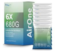 BonAura® Ricarica per deumidificatore a granuli 6x 680g - Set di 6 ricariche per deumidificatore a granuli - Protezione contro muffa e odori