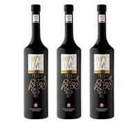 Bonaventura Maschio Grappa Nera Prime Uve | Distillato d'Uva dal Bouquet Ricco, Gradevole e Ricercato | Confezione da 3 Bottiglie da 700 ml