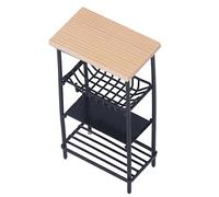 Bonbela 1:12 Casa delle bambole Cucina Mensola Divertimento Innovativo Simulazione Handmade Miniatura Cucina Credenza Mensola