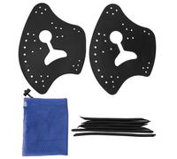 Bonbela 1 Paio di Palette per Nuotare in Silicone PP Regolabile con Pinna a Mano, Paletta Piatta, Aiuto per L'allenamento del Nuoto per Uomini Donne Bambini (#3)