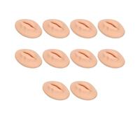 Bonbela 10 Pezzi di Pratica in Silicone Labbra Labbra Finte Addestramento Labbra a Bocca Aperta Design con Forma di Denti per la Pratica di Esercitazioni di Ricamo per Labbra (Tono della pelle