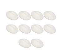 Bonbela 10 Pezzi di Pratica in Silicone Labbra Labbra Finte Addestramento Labbra a Bocca Aperta Design con Forma di Denti per la Pratica di Esercitazioni di Ricamo per Labbra (Bianco semi