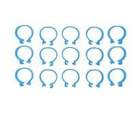 Bonbela 100 Pezzi Fasce per Cosce di Pollo Anelli per Zampe per Pollame Anelli per Zampe di Identificazione di Uccelli per Polli Anatre Oche con Design a Clip Facile Materiale Plastico (Blu #12)