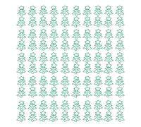 Bonbela 100 Pezzi Fun Clip di Carta Fun Paper Tree Christmas Alaborato Clip di Documenti Light Portable Electroplating Process per L'uso della Casa in Ufficio
