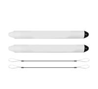 Bonbela 2 Pezzi per Bambini Penna Stilo per Dispositivi Touch Screen Tablet Telefonica con mobilità Motivabile Silicone Morbido Punta Ergonomica Senza Scratch (Bianco)