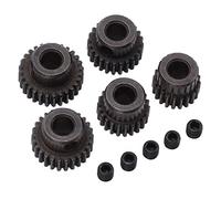 Bonbela 5pcs 48dp Motor Ingranaggio 20t 22t 24t 26T 28T Set di Ingranaggi da 5 Mm per il Pignone del Foro per Mostro 1/10 Auto da Arrampicata con Camion RC con Materiale in Acciaio
