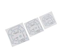 Bonbela 6 pollici, 8 pollici, 10, 3 dimensioni, stencil di cosy ciotola, ciotola in acrilico, set di righello da taglio