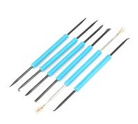 Bonbela 6pcs Strumento di Aiuti di Saldatura a Doppia Testa di Saldatura Strumento di Riparazione del Circuito Ausiliario con Punte di Forma per Riparazione Elettronica