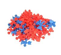 Bonbela 78 pezzi di mattoncini da costruzione, manico a mollusco, giocattolo colorato con fibbia, per l'educazione precoce