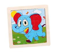 Bonbela 9 pezzi puzzle in legno per l'istruzione iniziale, per oltre 36 mesi (farfalle)