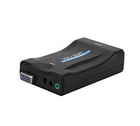 Bonbela Adattatore Convertitore Audio Video da VGA a SCART USB con Telecomando
