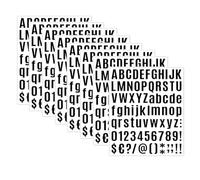 Bonbela Adesivo con Simboli Numerici Dell'alfabeto, 8 Fogli Adesivi Autoadesivi con Lettere e Numeri con 26 Lettere Maiuscole e Minuscole 10 Numeri 19 Simboli, per Cassetta Postal (H10)