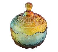 Bonbela Barattolo di Caramelle Smagnetizzato in, Ciotola di Vetro con Coperchio, Elegante Organizer per Decorazioni per la Casa per Gioielli, Caramelle, Bomboniere