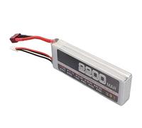 Bonbela Batteria per Aeroplani RC da 7,4 V, 2S, 2200 MAh, 35 C, LiPo, Celle di Grado A Ad Alte Prestazioni con Testa di Bilanciamento XH per Modelli Aerei di Elicotteri RC (Tappa T.)