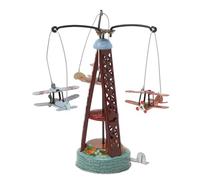 Bonbela Biplano Giocattolo Rotante in Latta Nostalgia Aereo Rotante da Collezione Fatto a Mano per Decorazioni per Casa e Ufficio con Materiale di Alta qualità, Ottimo per Compleanni,