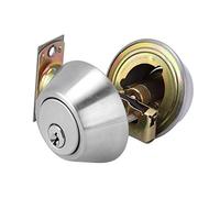 Bonbela Bullone per Porta di Sicurezza a Doppio Cilindro, Serratura in | Azionamento con Chiave su Entrambi i Lati, Linguetta di Bloccaggio Antisega, Distanza Centrale Regolabile 60-70 Mm, per