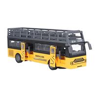 Bonbela Bus di Controllo Remoto 4 Apertura Porte Accelerazione RC Doppia | Materiale ABS, Parte Anteriore Anticollisione, Scala 1:18, età 3+, Svolta Avanti/indietro/sinistra/destra, 4