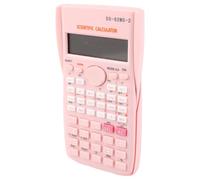 Bonbela Calcolatrice Scientifica a 12 Cifre 240 Funzioni Multifunzione di Grande Display con Copertura Rigida Scorrevole per gli Esami e Scienza degli Studenti (Rosa)