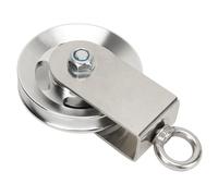 Bonbela Cancello Silenzioso Puleggia Tira Verso il Basso e Solleva la Ruota della Puleggia in Metallo per Attrezzatura Fitness Trazione Cavo Palestra