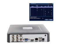 Bonbela CCTV di Sicurezza 4CH, Registrazione in Tempo Reale del Videoregistratore a 4 Canali, Display HD, Rilevamento del Movimento, (Regolamenti europei 100-240 V.)