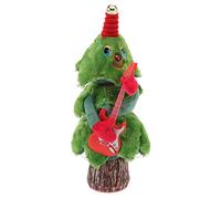 Bonbela Dancing Tree Christmas Caning Caning Dancing 8 Canzoni Cantazione Elettrica per Giocattolo per Tavolo Auto (Albero di Natale del moncone di chitarra)