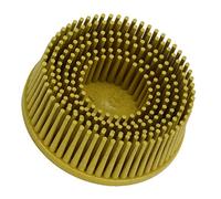 Bonbela Disco di setola da 2 pollici per la rimozione di rivestimenti in ruggine su metallo (giallo)