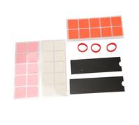 Bonbela Dissipatore di Calore SSD M.2 in Rame e Grafene per Laptop, | Materiale in Ottone e Grafene, Conduzione Rapida del Calore, Include Cuscinetti, Nastri e Anelli in Silicone,