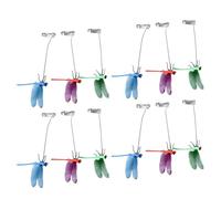 Bonbela False Clamp/Holder di Pole Yusufçuk Yusufçuk Clamp/Holder Falsa Pole Concetto Organico 3d Decorazioni da Giardino Famiglia Giardino Fiori Çuma House Statue (12 pezzi)
