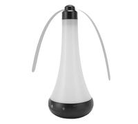Bonbela Fly Fan da Tavolo per Esterni Ventilatore Rotante Ricaricabile Tramite USB con Luce a LED per Tenda, Patio, Prato, Giardino