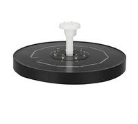 Bonbela Funga da Bagno per Uccelli Ad Alimentazione Solare 3,5 W Pompa a Portata Solare a LED RGB con Luci a LED Colorate per Giardino Smicuro di Pesce da Piscina da Esterno da Giardino