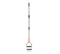 Bonbela Garden Cultivator Tool in Acciaio Inossidabile Resinimento del Prato Strumento da Giardino Manico Regolabile Manico del Giardino Allentatore con Lama di Diserbo per la Miscelazione del Suolo