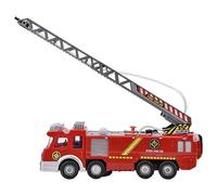 Bonbela Giocattolo elettrico del camion dei vigili del fuoco per bambini con musica leggera e spray acqua modello modello di veicolo modello di gioco per ragazzi ragazze ragazze