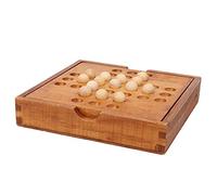 Bonbela Gioco di Scacchi in Legno, Antico Giocattolo Intellettuale Tradizionale Cinese per Tutte le età, con Bordi Lisci e Legno di Alta qualità, Puzzle Educativo