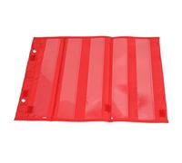 Bonbela Grafico Tascabile Magnetico 5 Tasche Trasparenti Che Insegnano Equazioni di Matematica del Vocabolario con Chiusura del Loop di Ganci per Magneti Incorporati per L'apprendimento (Rosso)
